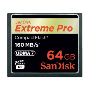 Card de memorie Sandisk Extreme Pro Compact Flash 64GB, 160 Mb/s Card de memorie Sandisk Extreme Pro Compact Flash 64GB, 160 Mb/s