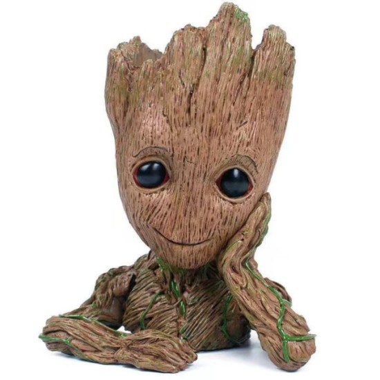 Figurina BABY GROOT (Suport pixuri/Ghiveci Flori/Licheni)