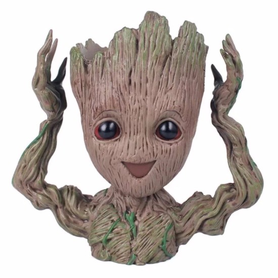 Figurina BABY GROOT (Suport pixuri/Ghiveci Flori/Licheni)