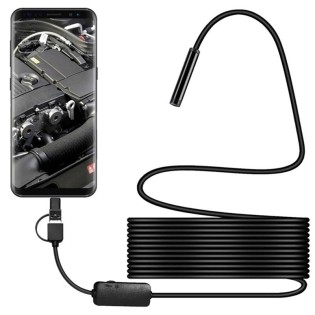 Camera Endoscop 2 m - USB, MicroUSB, HD, Waterproof Camera Endoscop 2 m - USB, MicroUSB, HD, Waterproof