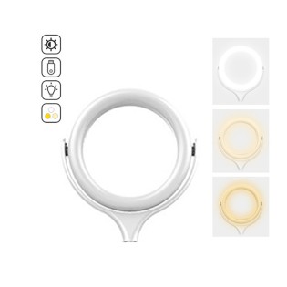 Lampa circulara Ring Light, rotatie 360 grade, 10 trepte lumina, 3 tipuri de lumina (calda, mixta, alba) pentru Make-up / Lumina vlogging + Trepied Lampa circulara Ring Light, rotatie 360 grade, 10 trepte lumina, 3 tipuri de lumina (calda, mixta, alba) pentru Make-up / Lumina vlogging + Trepied
