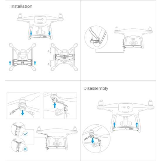 Sistem Air-Dropping pentru toate seriile Phantom 4