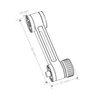 Brat Straight Extension Arm pentru DJI Osmo